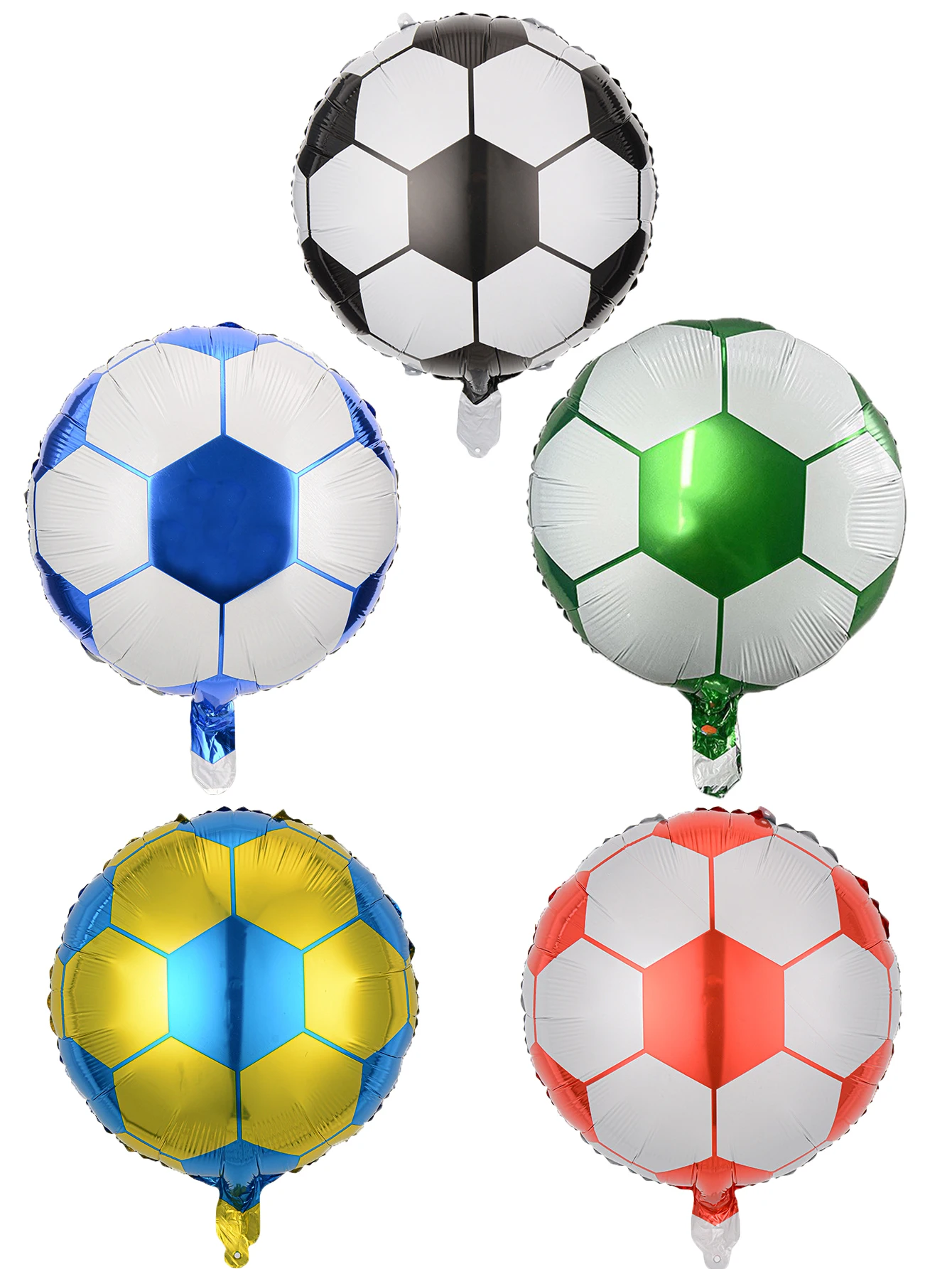 6pcs 18inch Football Foil Balloons Soccer Helium  Balloon Football Theme Party Soccer Fans Birthday Party Decorations