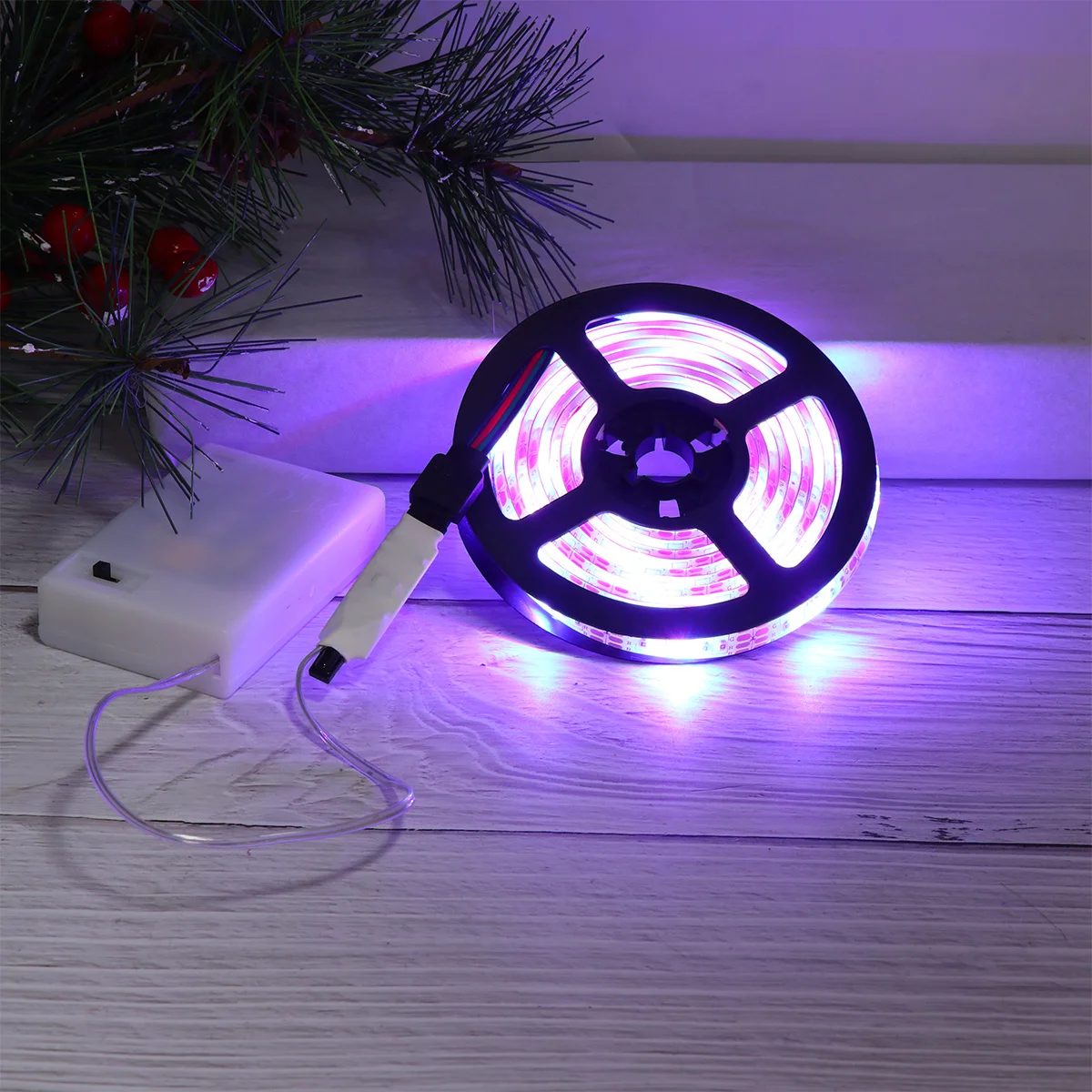 

2Pcs Waterproof LED Strings Lights 5050 Flexible Rgb Rope Lights Box Household Decoration Desk Bookshelf Outdoor Use