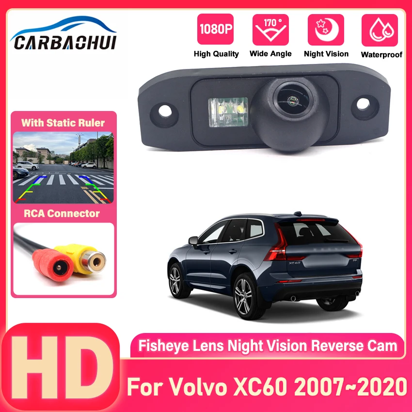 Auto-Rückfahrkamera für Volvo XC60 2007~2011 2012 2013 2014 2015 2016 2017 2018 2019 2020 Full HD CCD Wasserdicht Hochwertig