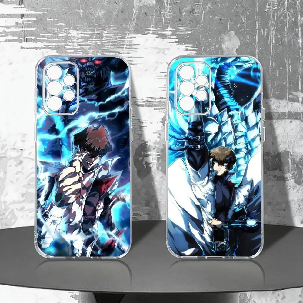 Dark Magician Blue Eyes White Dragon YUGIOH Phone Case For Samsung S25,S24,S21,S22,S23,S30,Ultra,S20,Plus,Fe Transparent Cover