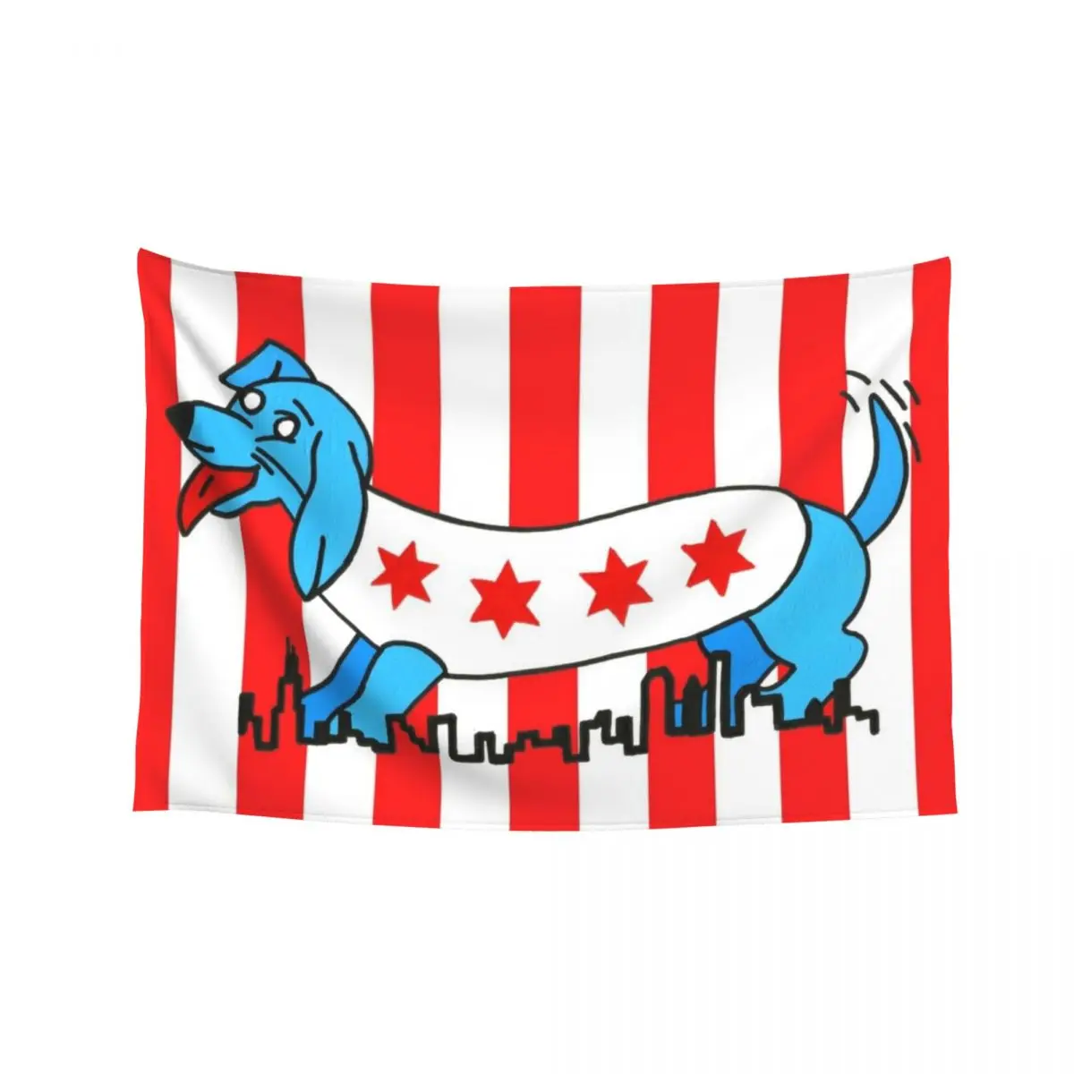 

Chicago Style Dog Tapestry Home Decorations Kawaii Room Decor Decoration For Bedroom Room Decoration Accessories Tapestry