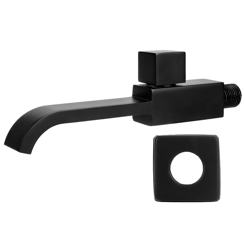 Bathroom Sink Faucet Wall Mounted Wash Basin Sink Faucet Bathroom Accessories Taps for Bathroom Black