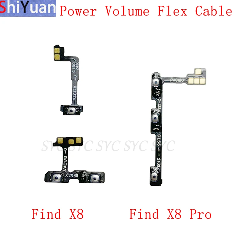 

Управление переключателем громкости питания для OPPO Find X8 Pro, боковая кнопка, гибкий кабель, запасные части