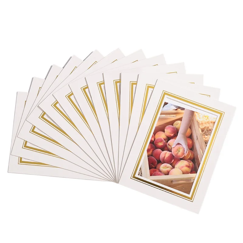 

5/10Pcs Live Photo Card Paper Frames 6”7 “Mounted Photographic Vintage Works Cardboard Simple Table Picture Home Decor Gift