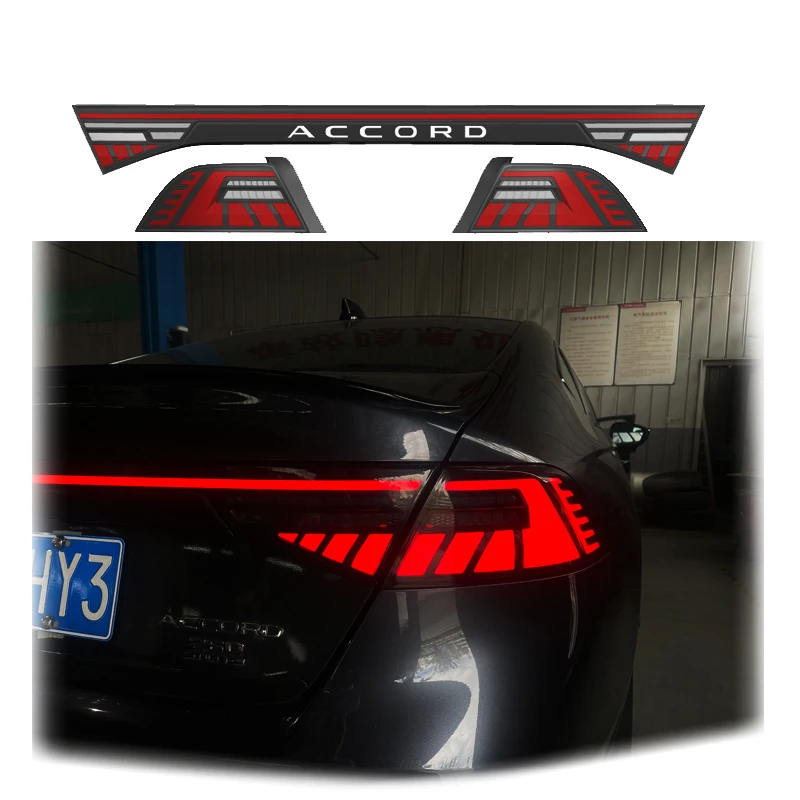 

Завод Zhengwo подходит для Honda Accord Sedan 2023-2024 гг. дымчатые светодиодные задние фонари последовательного сигнала