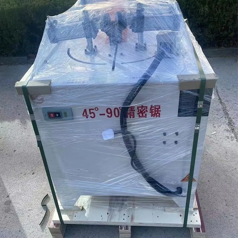 Pneumatic Aluminum Frame Cutting Machine 45 & 90 Degree Window Frame Cutting Tool Electric Saw Angle Cutting for Wood