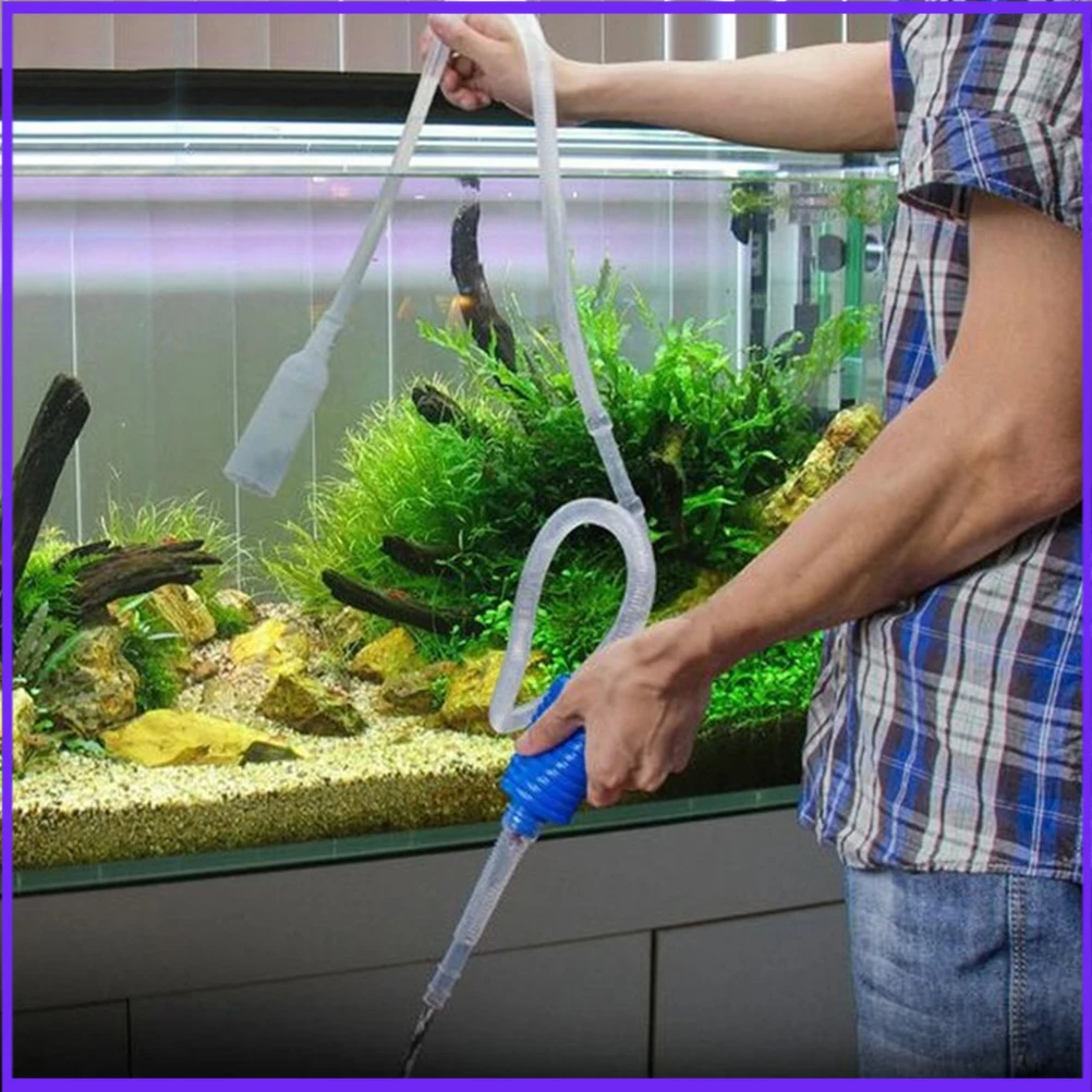 

1 Pcs 103cm Aquarium Manual Cleaner Tool Siphon Gravel Suction Pipe Filter Fr Fish Tank Vacuum Water Change Pump Tools