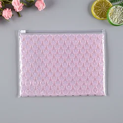Zipper Lock Bubble Bag Pink Blue Envelope Heart Shaped Bubble Mailers Postal Express Packaging Bag Plastic Ziplock Bag Wholesale