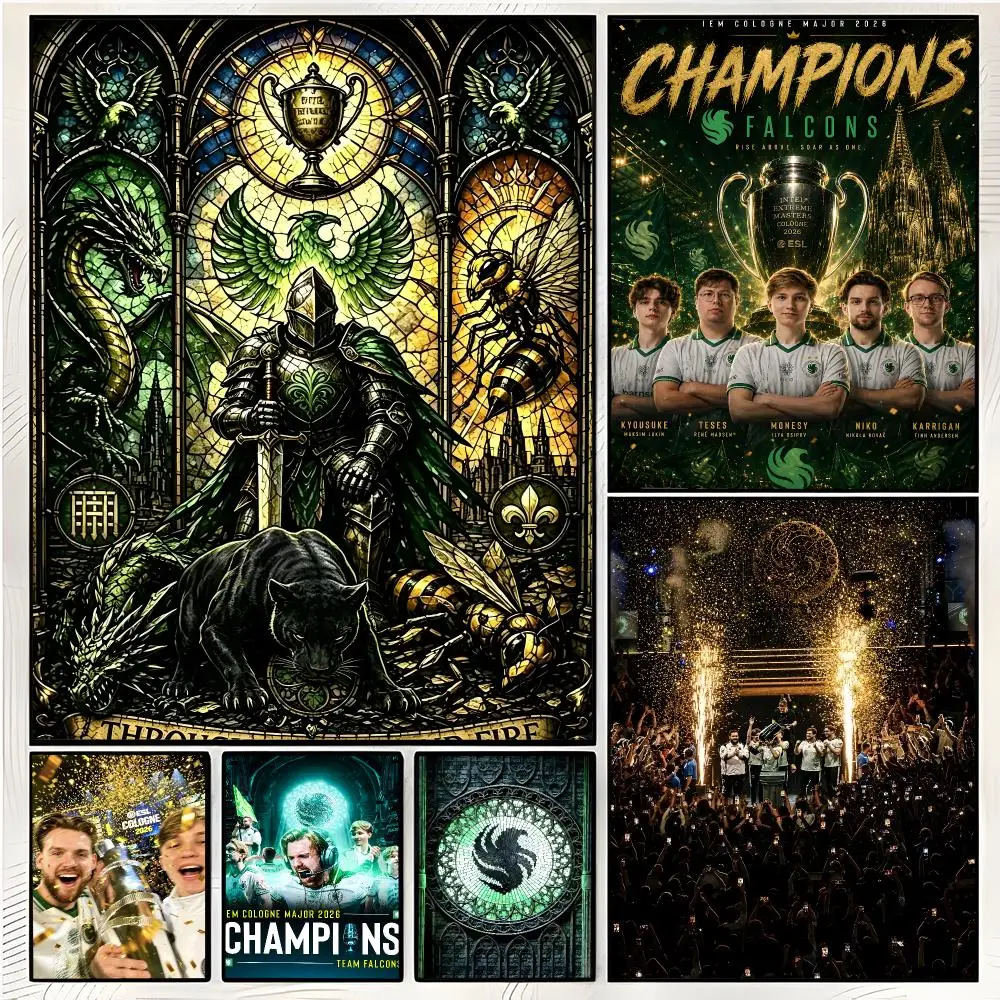 niko champion Esports Player Falcons NIKO Poster Superior Home Space  Indoor Decorative Art & Home Decor