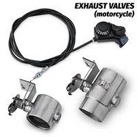 Sistema de tubo de escape de motocicleta de 51mm, interruptor electrónico de válvula de acero inoxidable modificado con sonido de locomotora con controlador de 7 engranajes