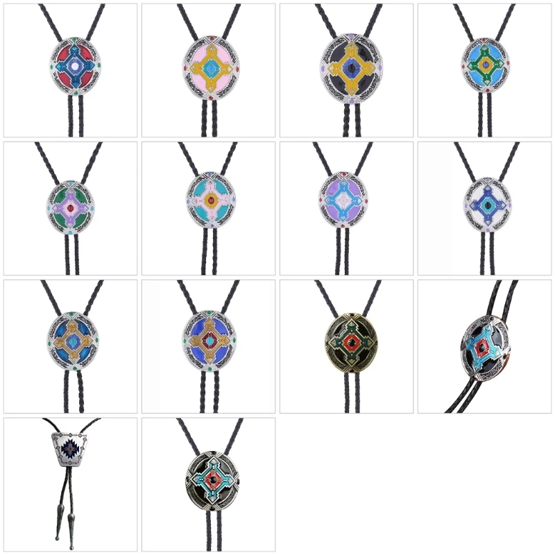 

1 PcCool Bolo Tie Necktie Western Cowboy Necktie Necklace Male Costume Accessory Drop shipping