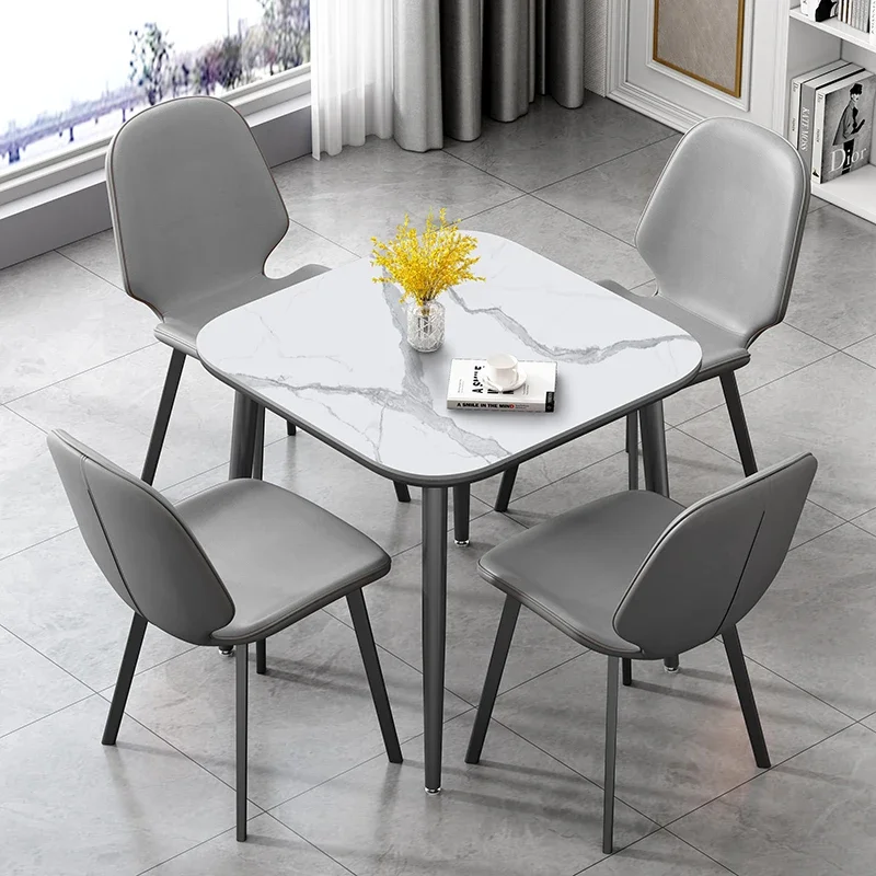 Legs Metal Luxury Dining Table Organizer Grey High Office Coffee Tables Newclassic Computer Mesas De Comedor Kitchen Furniture