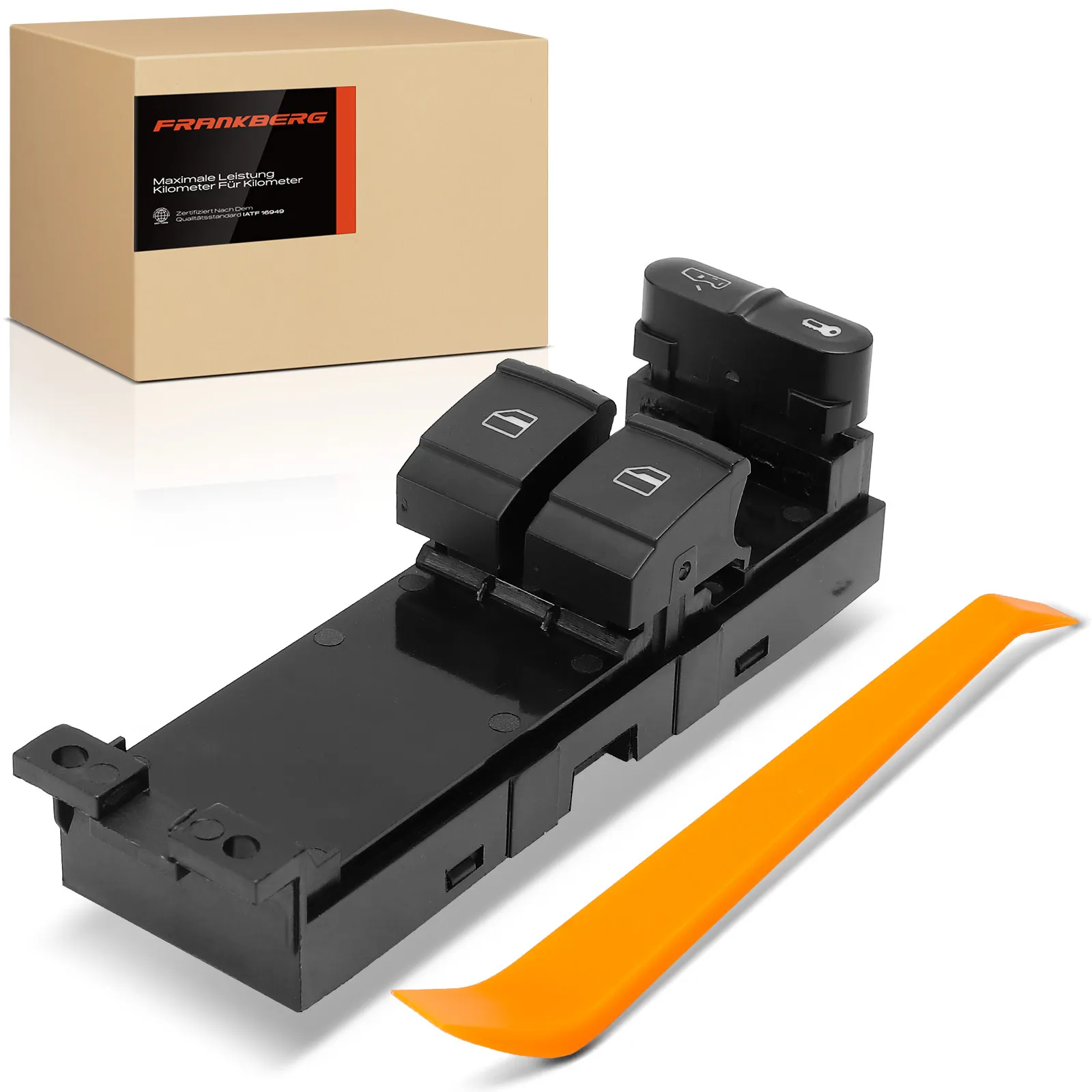 Interruptor del elevalunas del conductor Frankberg 1x para VW Golf 4 1J Passat Seat Leon Skoda Fabia I 1J3959857 1J3959857B 1J3959857