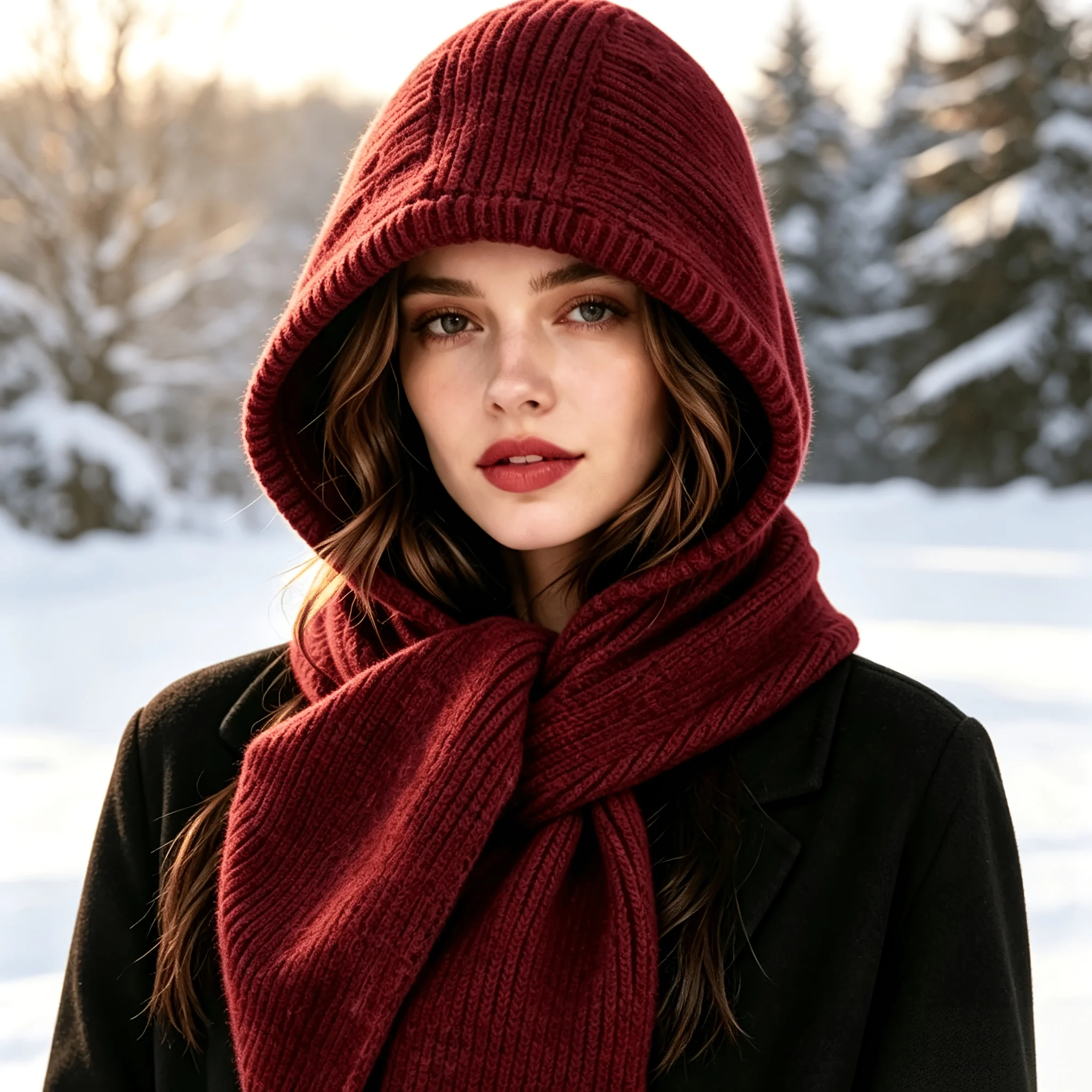 Women Men Hooded Scarf All-in- - đánh giá và giá Men Accessories All