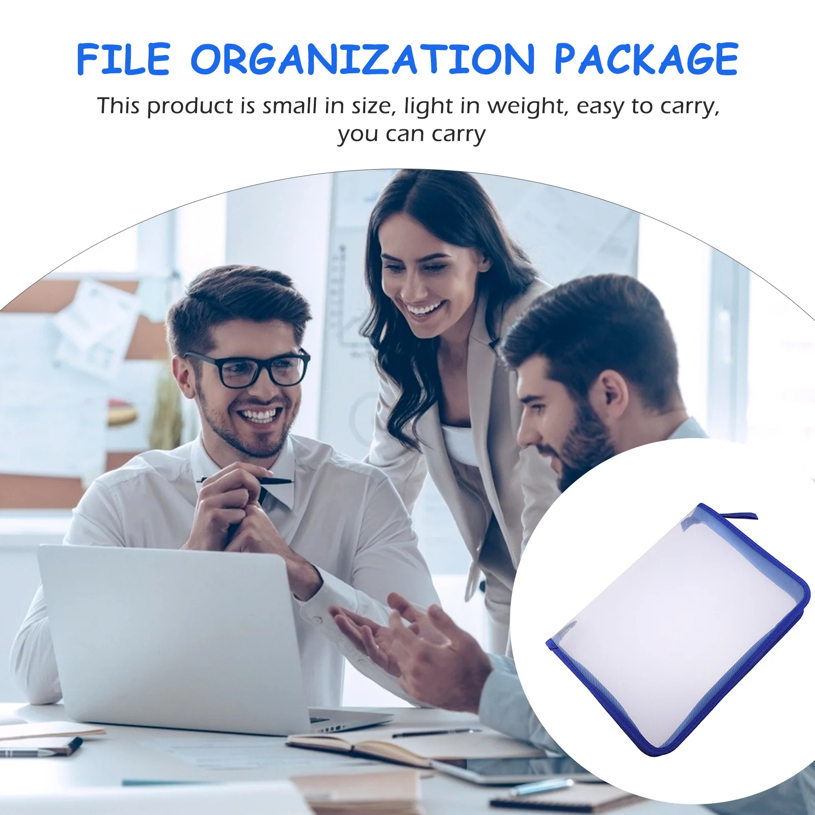 Mengatur Paket File Ritsleting Folder Subyek Organizer Kantong Dokumen Tas dengan