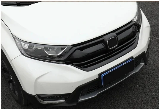 For Honda CRV CR-V 2017 2018 2019 2020 Cover ABS Trim Front Logo Mark Decorative Mark Grid Grill Grille Racing Frame Stick