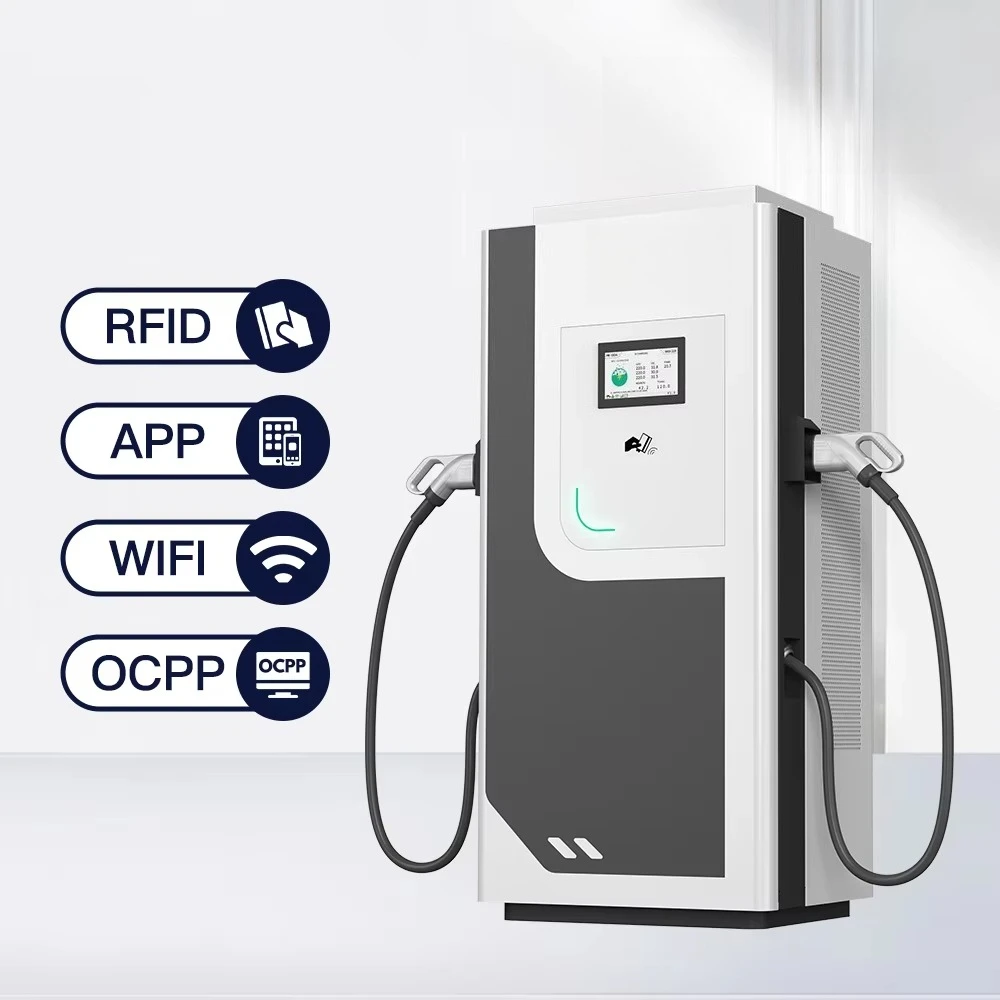 OCPP Charging Pile IP55 DC Ev Charger 60KW 80KW 120KW 150kw Commercial Ev Charging Stations 400V Input Electric Vehicle Charger