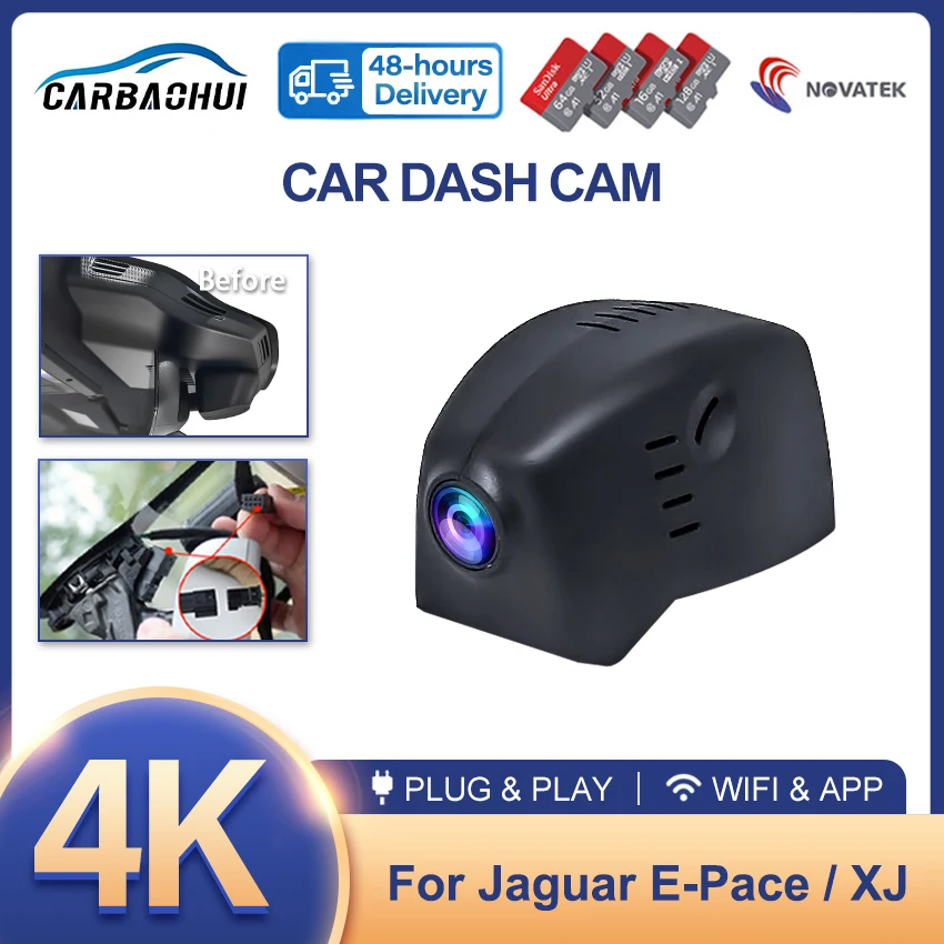 

Special Dash Cam For Jaguar I-PACE EV400 HSE 2019 2020 Plug and Play Car DVR DashCam Camera Video Recorder High Quality 4K 2160P