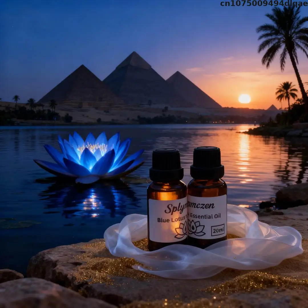 100% Pure & Undiluted Natural Blue Lotus Oil2ml /20ml/100ml For Diffuser Aromatherapy Skin & Candle Making Household Fragrance