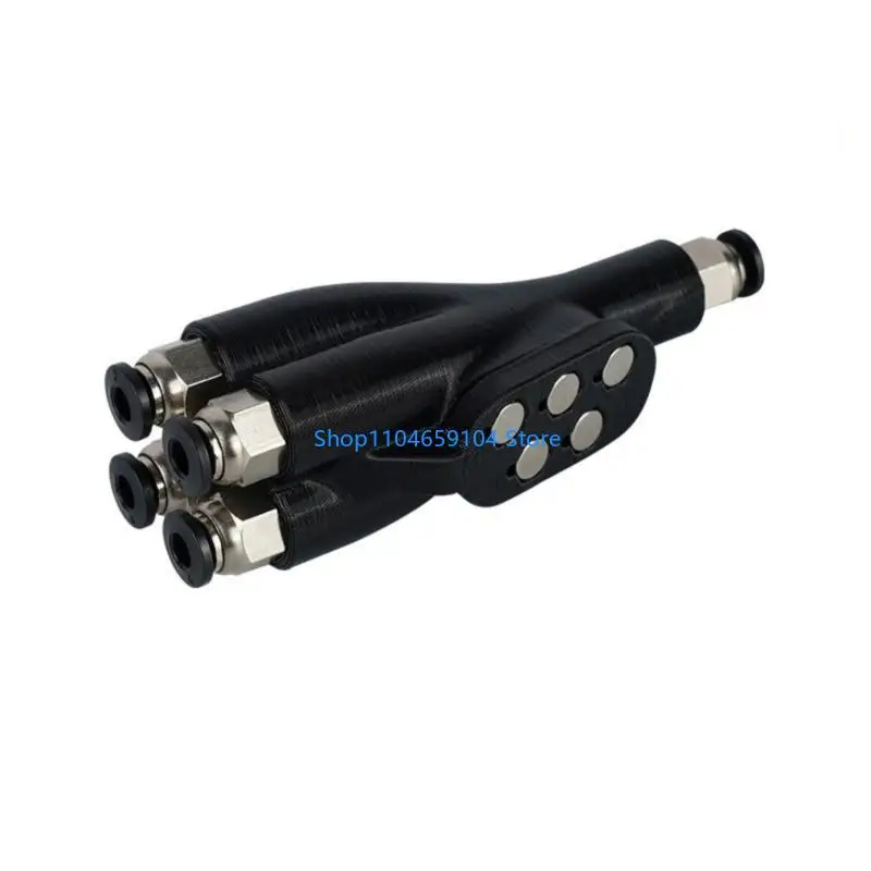 

Для лабораторного соединителя 4 в 1 переходник из ПТФЭ, расширительный порт для трубы 4, соединитель для подающей трубки из ПТФЭ