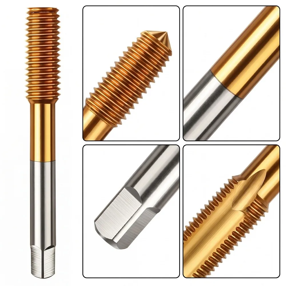 Cobalt Coated HSS-E Thread Forming Tap M3-M12 Chip-Free Cutting For Aluminum Alloy Metal Working Hand Tools