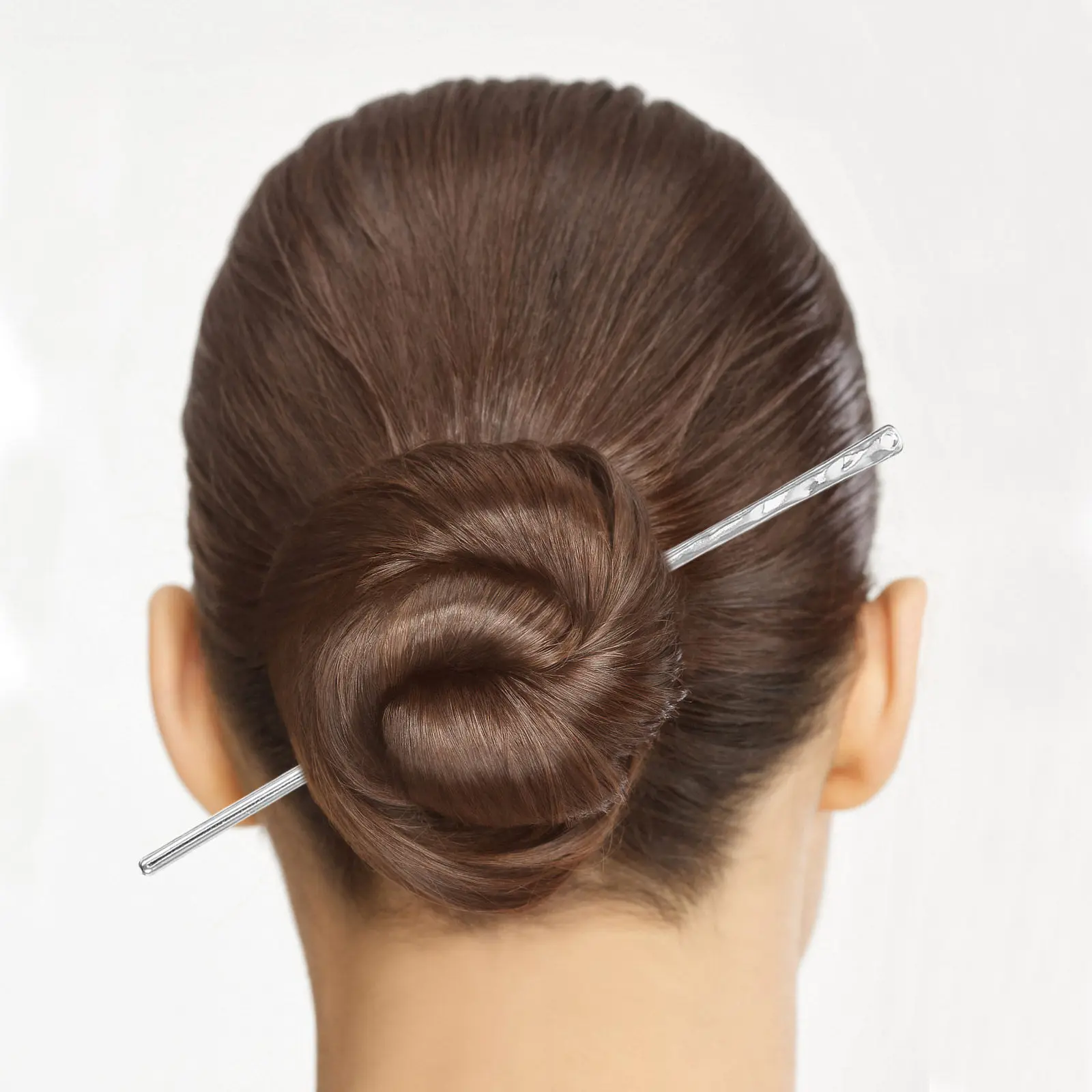 2Pcs Chinese Hair Sticks Minimalist Metal Hairpins for Buns Updo Chignon Decorative Hair Styling Accessories for Women