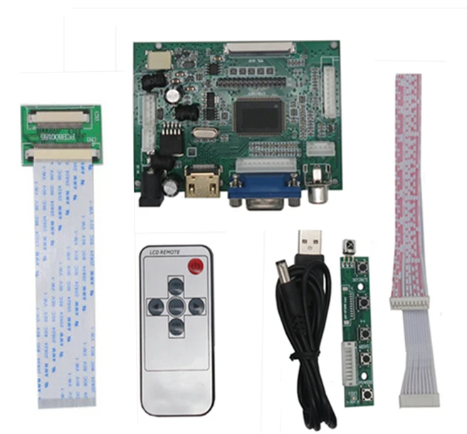 สำหรับ ZJ080NA-08A ZK0801024600A YS-1024600-0800N-40C หน้าจอ LCD ควบคุมบอร์ด AV VGA HDMI 40PIN 1024*600