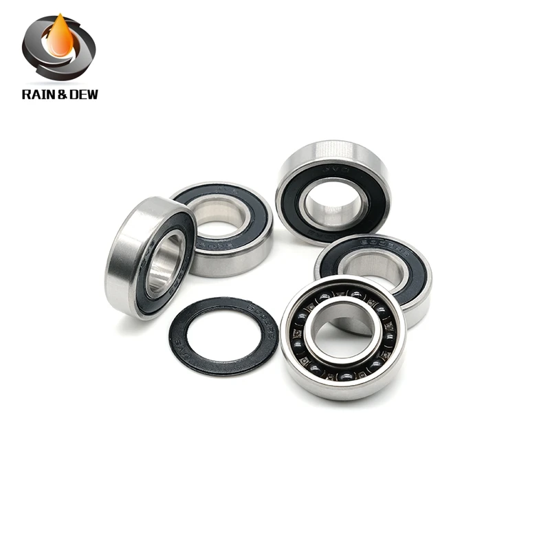 1Pcs 6002 Hybrid Ceramic Bearing 15x32x9mm ABEC-7 6000RS 10X26X8mm   6001RS 12X28X8mm  Bicycle Bottom Bearing