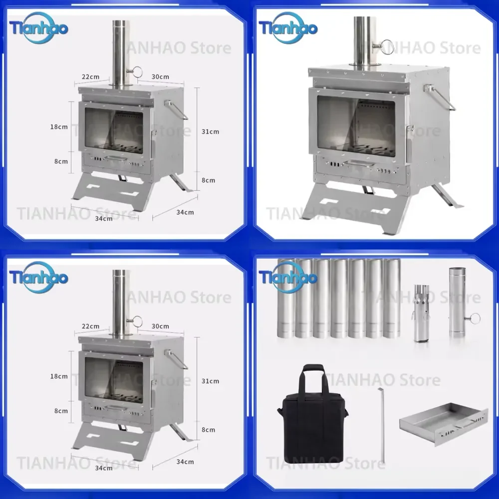 New Master Real Fire Outdoor Wood-Burning Fireplace Stove for Winter Heating for Camping & Fire-Viewing Quality Grill