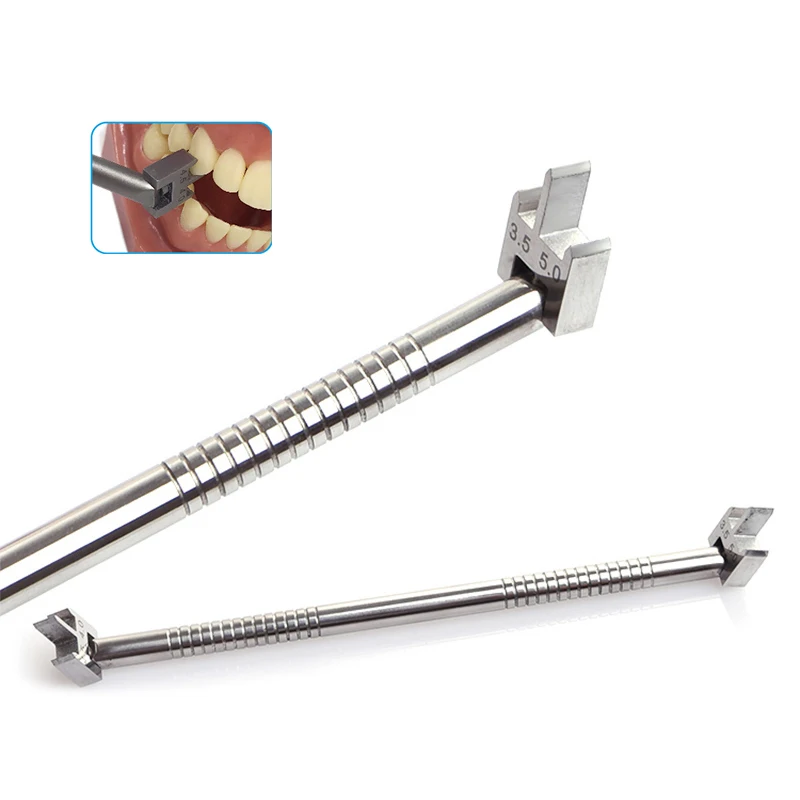 

1pc Dental Double Heads Adjustable Bracket Positioner Locator Orthodontic Brackets Articulation Gauge Height Positions