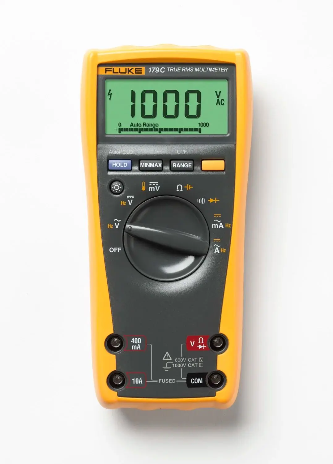 Multímetro digital portátil True-RMS Fluke 175C, detector de voltaje CA CC, modelos 177C 179C disponibles para medición eléctrica