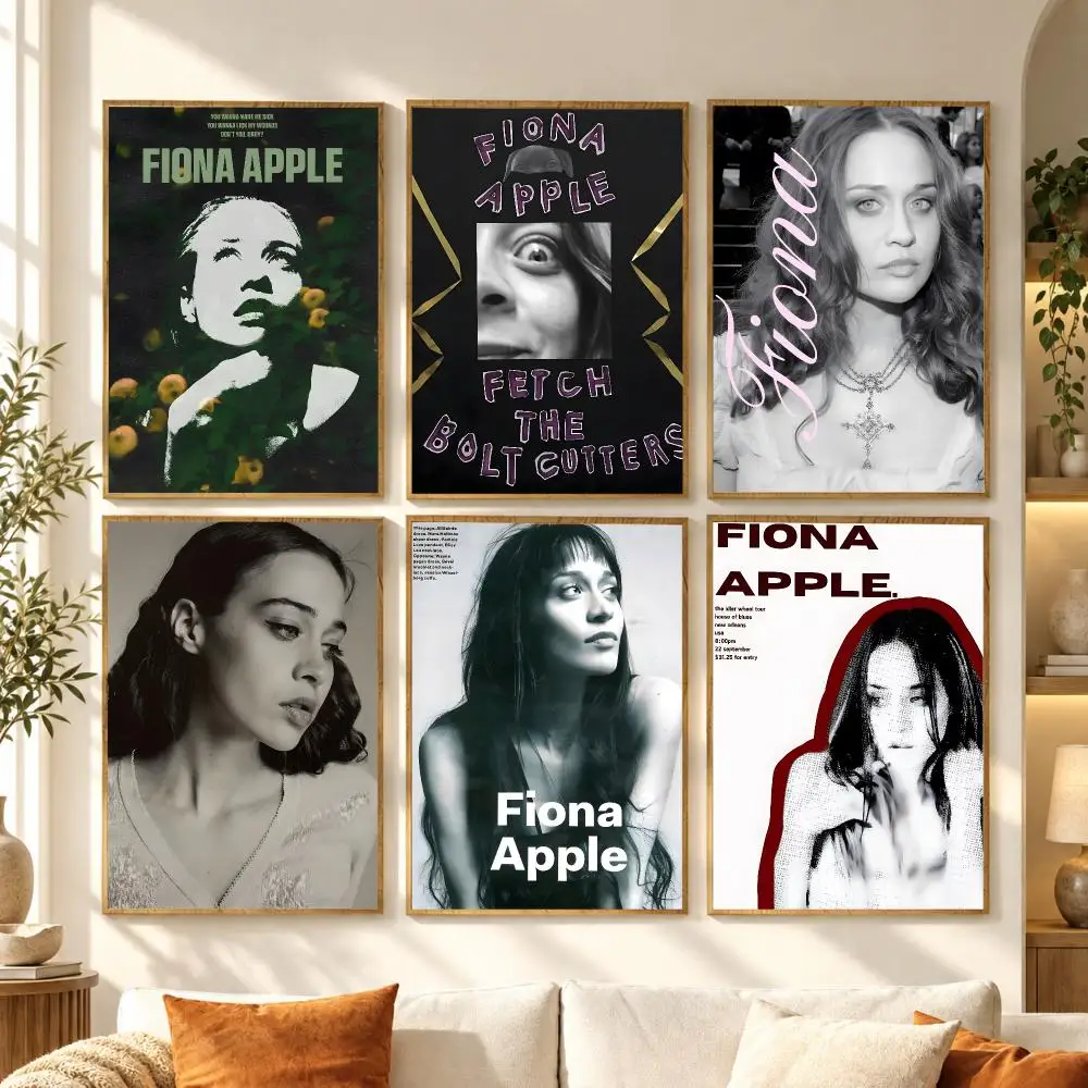 Indie Rock Singer F-Fiona apple Poster Premium Modern Waterproof Wall Art Pictures for Bedroom Living Room Bar Decor