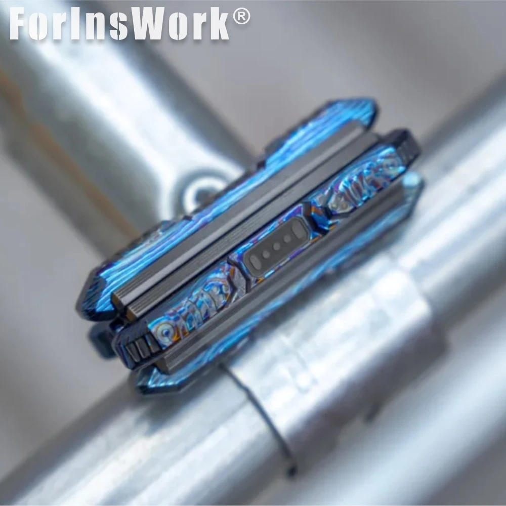 MH Timascus Mokume Railgun Composite Magnetic Mechanical Fidget Slider Toy