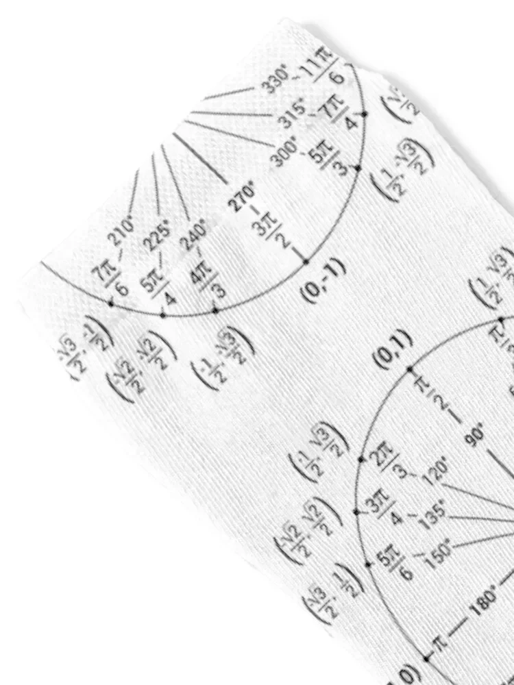 Unit Circle Nerdy Math Guide Socks football sheer Thermal man winter funny gift Socks Women Men's