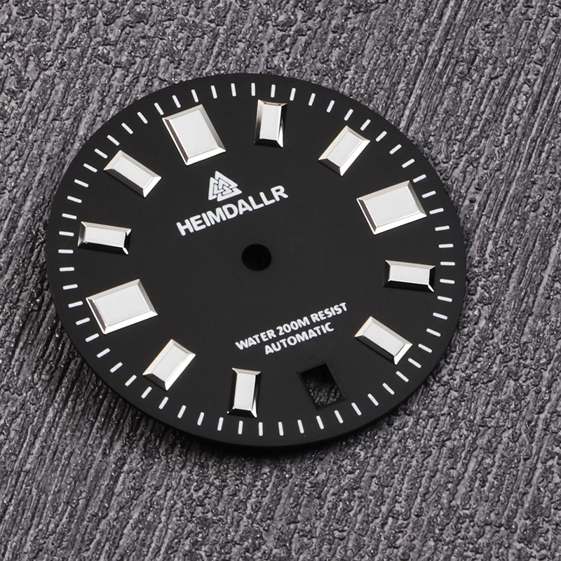 Heimdallr 29mm watch dial BGW-9 luminous for NH35A/36A movement 3.0 O'clock Crown watch dial fit dive watch