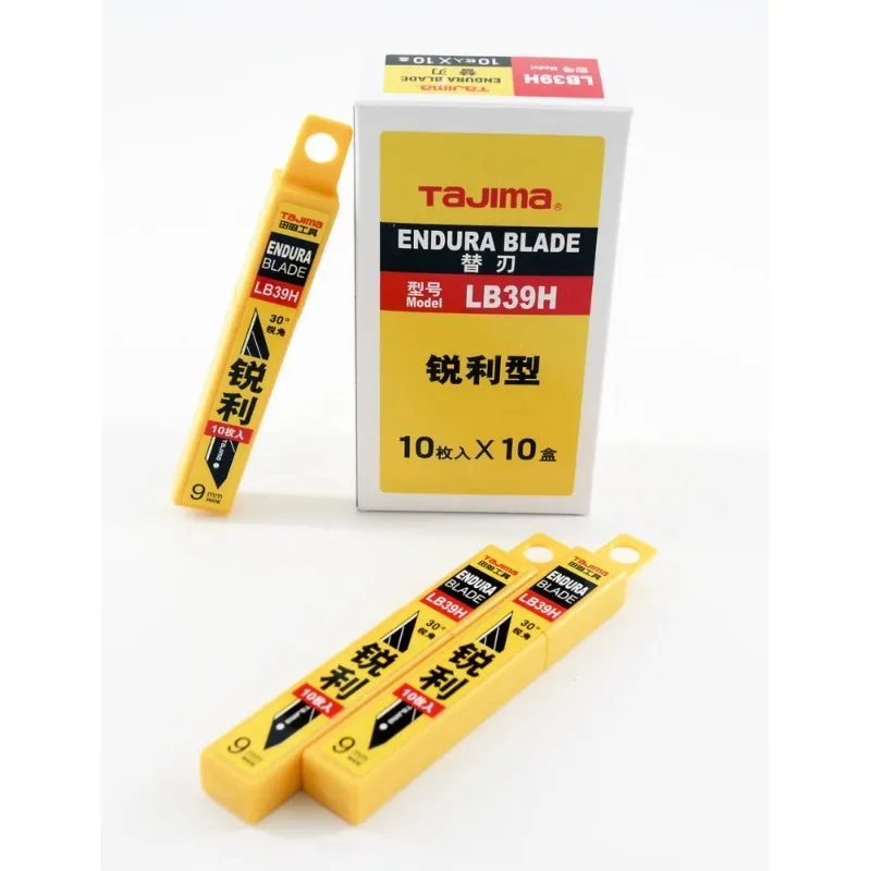 TAJIMA LB39H 9mm Spare Blades 10PCS 30° Angle Replacement Endura Blades for A-Type Utility Knife LC320B Art Knife Parts