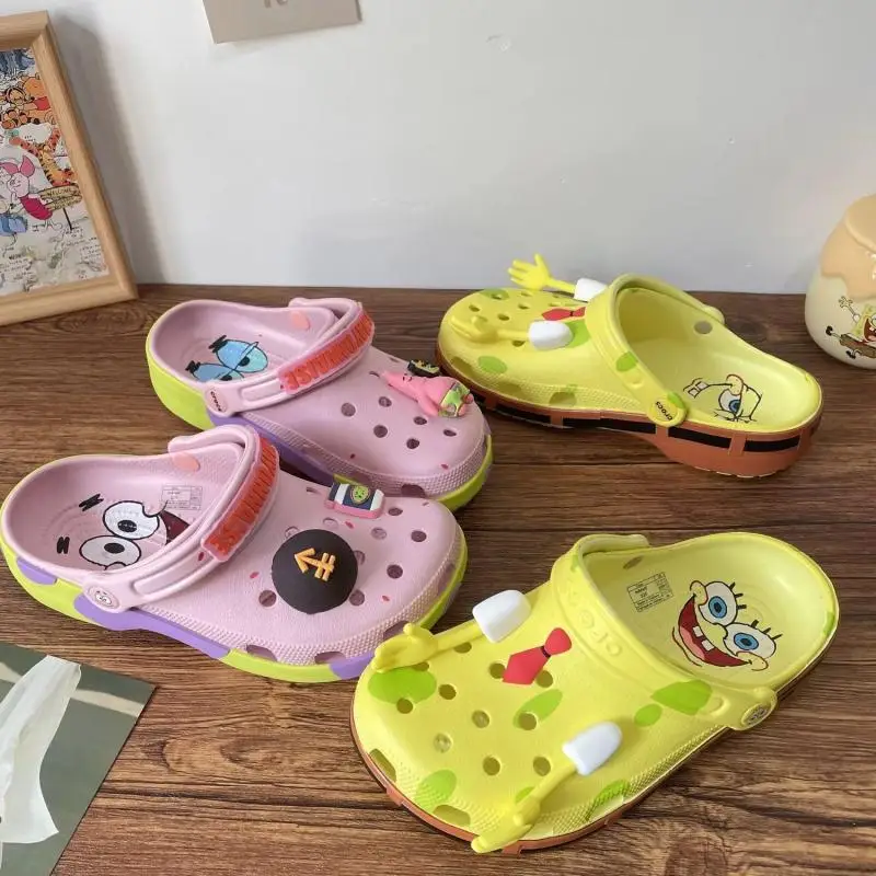 Cartoon Clogs Sommer Strand Rutschfeste Anime Spongebob Patrick Star Schuhe Eva Geschlossene Zehenpartie Komfort Ultra Coole Neue Sandalen Paar-Geschenk – Detail 9
