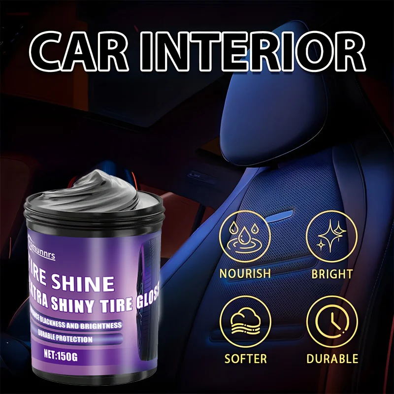 High Quality Multi-Purpose Car Interior Renovation Paste - Strong Leather, Plastic, Tire & Dashboard Polish, Multipurpose Restor
