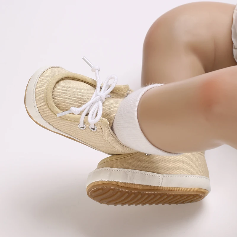 

Baptism Non Slip Rubber Sole Baby Shoes Children's Sports Shoes Girls Boys Solid Color Children's Shoes Children's Non Slip