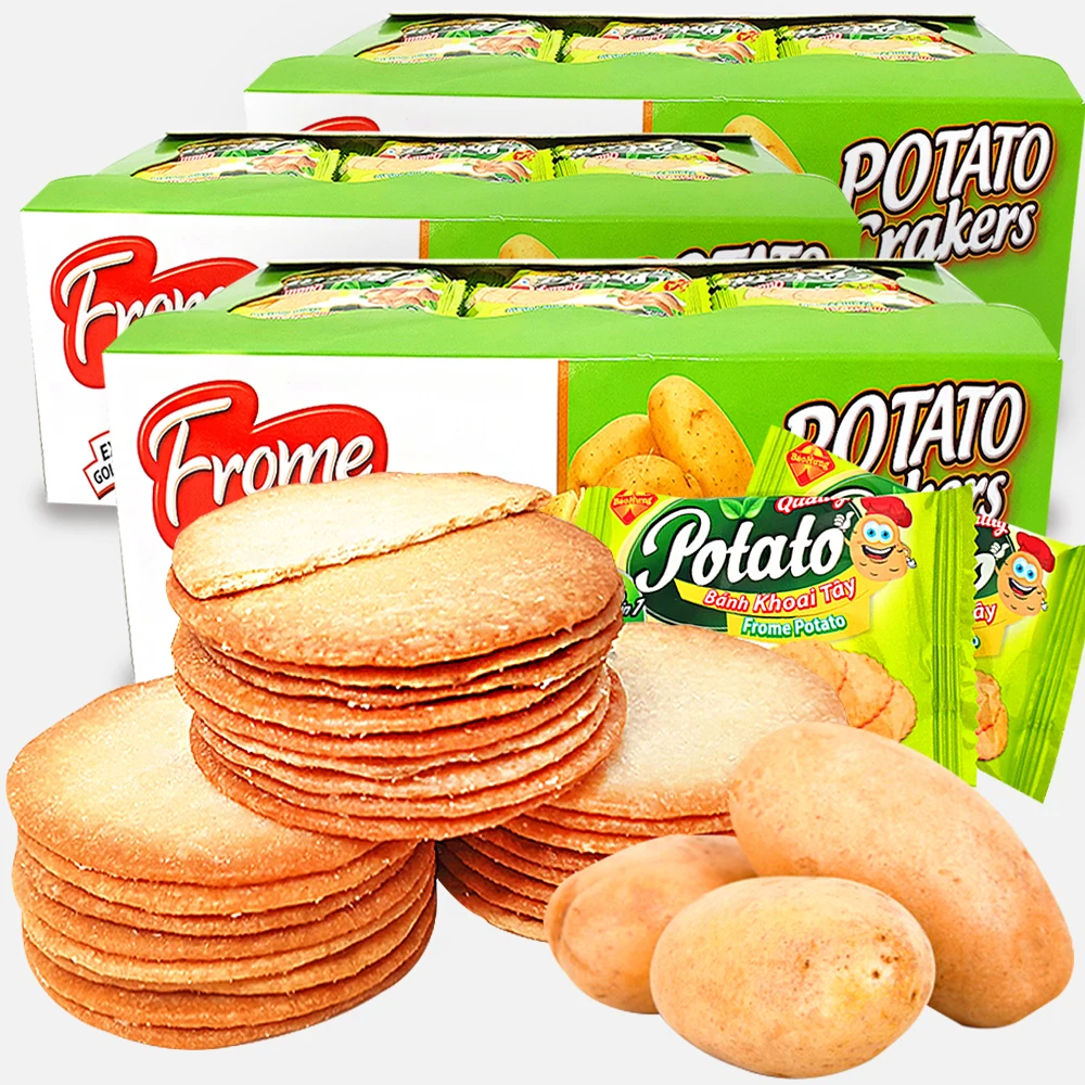 3 boxes (150 bags) from potatoes flavored crackers snacks