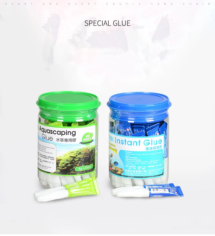 Ista الغراء الفوري Aquascaping الغراء النباتات المائية الخشب الميت الطحلب البحر المرجان الحجر الطازج خزان حوض السمك يمكن استخدامها في الماء أو لا