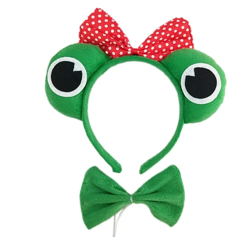 Costume Cosplay pour enfants garçons filles, accessoires Costume grenouille, bandeau nœud dessin