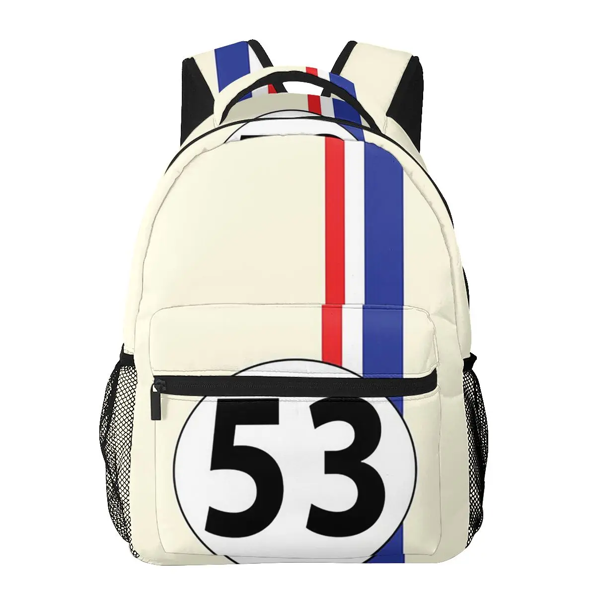 Herbie, Nummer 53 Rucksäcke Jungen Mädchen Bücher tasche Kinder Schult aschen Cartoon Laptop Rucksack Umhängetasche große Kapazität