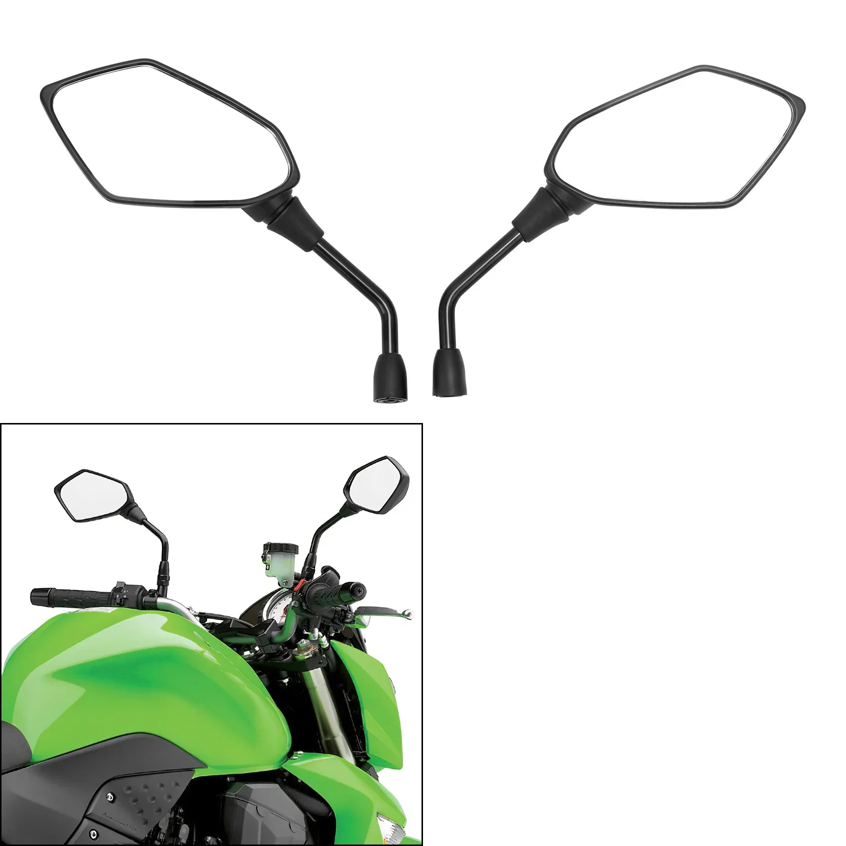 MOTO For Kawasaki KLE versys 650 Z750 Z1000 ER6B ER-6N ZRX1100 1200 Motorcycle Acsessories Mirrors