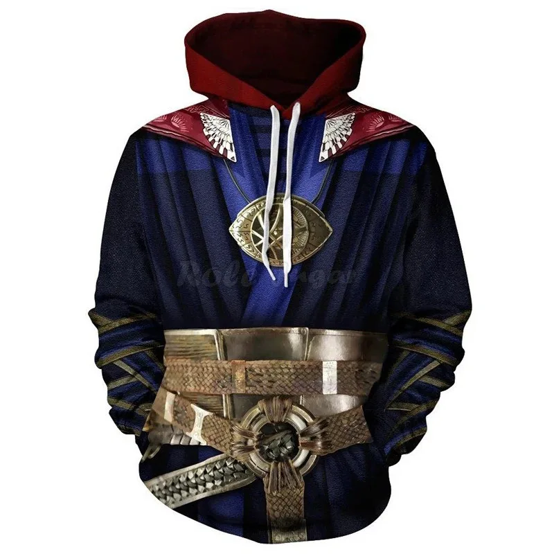 

HAni 2025 S-4XL Movie & TV Doctor Strange Cosplay Hoodies & Sweatshirts Men Women Spring Autumn Long Sleeve 3D Print Hooded ☆★ww