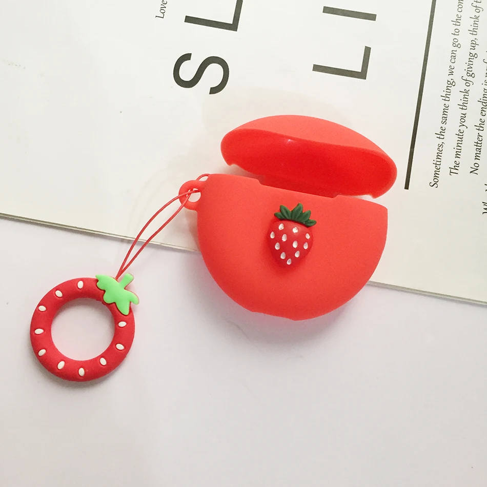 Funda protectora de silicona para huawei freebuds 4i, 4, 3, PRO4, con dibujos animados, anillo antipérdida, funda para auriculares inalámbricos