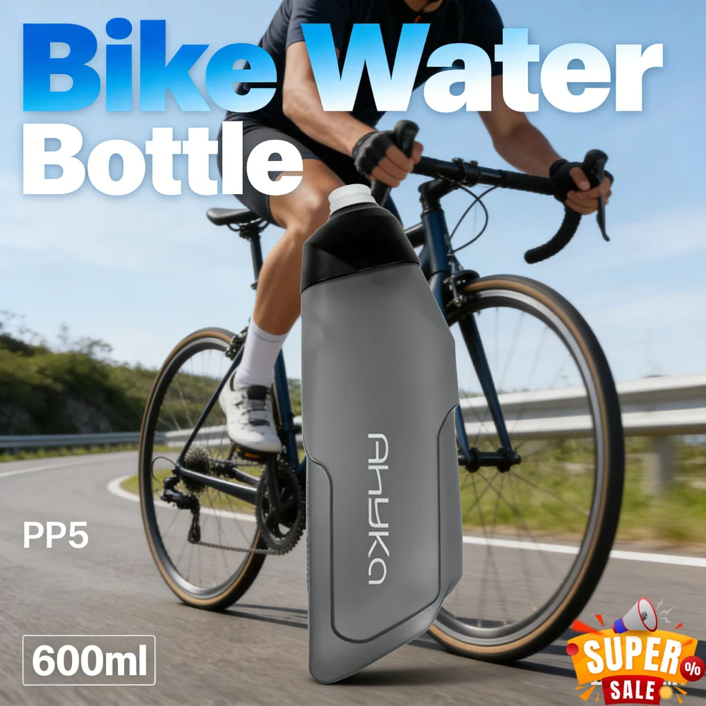 

Bicycle Aerodynamic Water Bottle 600ml MTB Road Bike Frame Down Tube Riding Water Kettle for Cycling Biking Fitness Sports