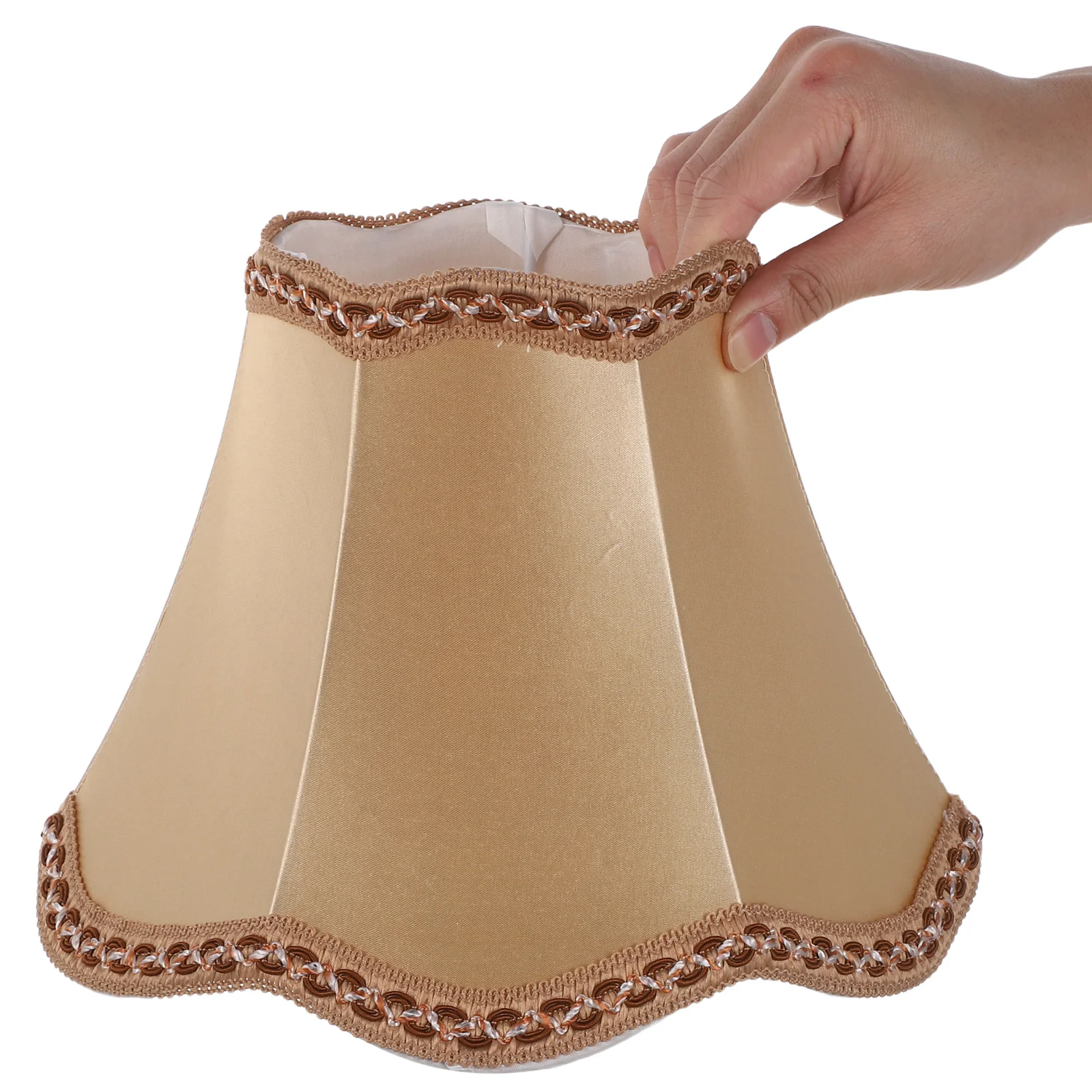 

Fabric Lampshade 5" Tops X 10" Bottom X 8" High European Style Bell Shade For Bedroom Living Room Table Floor Wall Lights