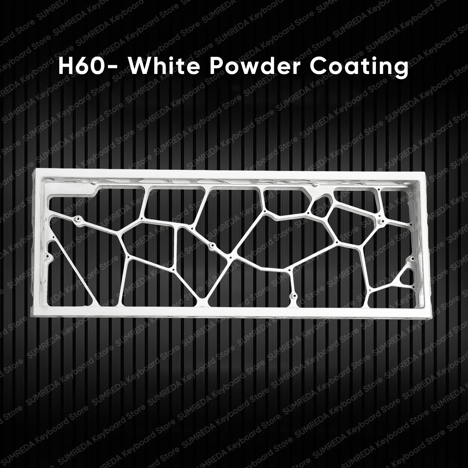 Holy60 Wooting 60HE GH60 Hollow Aluminum Powder Coating Keyboard Case Shell 60% Keys Layouts For Mad 60he Win60 GT60Pro Keyboard