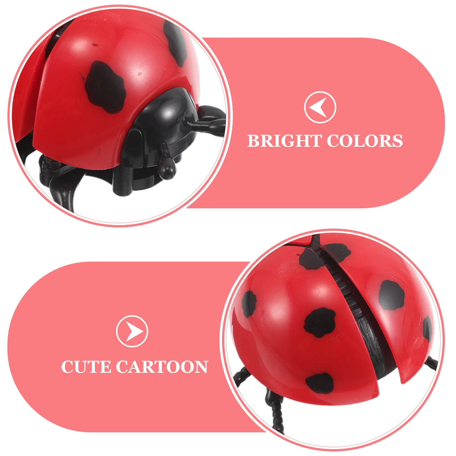 แมลงเต่าทองไขลาน 4 ชิ้น สำหรับเด็ก ของเล่นแมลงคลาน ของชำร่วยงานปาร์ตี้ ของตกแต่งธีมสัตว์ แมลงจำลอง ของเล่นสร้างสรรค์